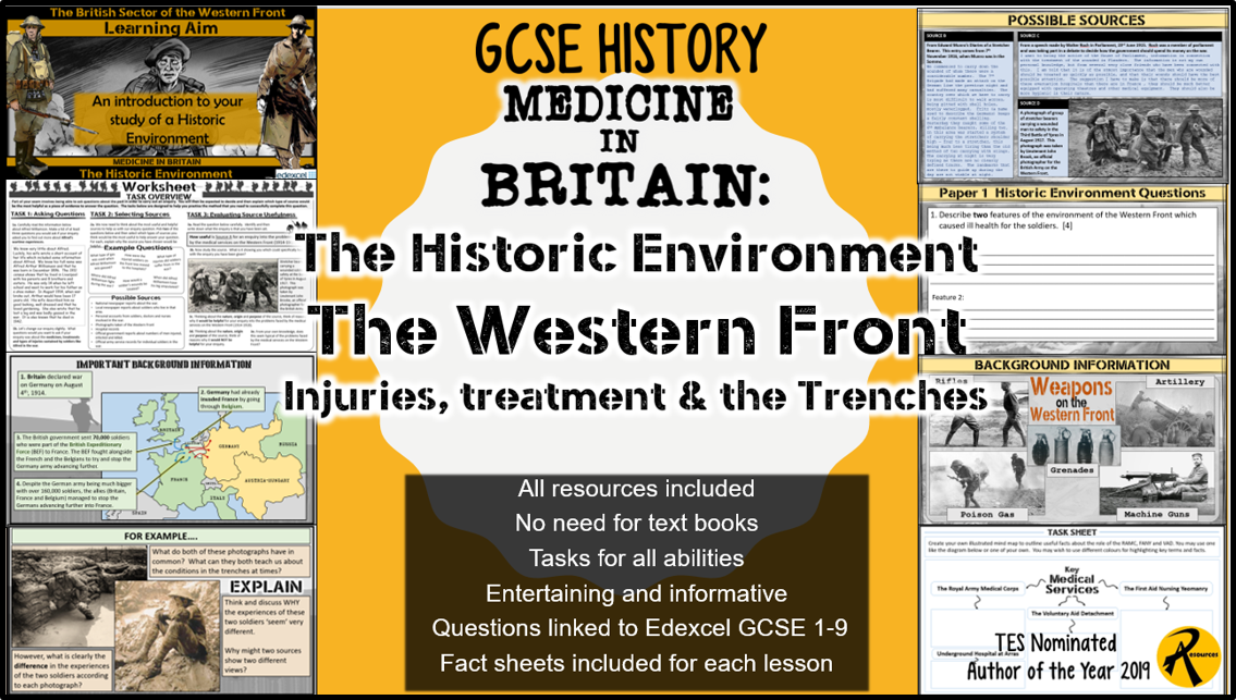 GCSE History Edexcel Medicine in Britain The Historic Environment of