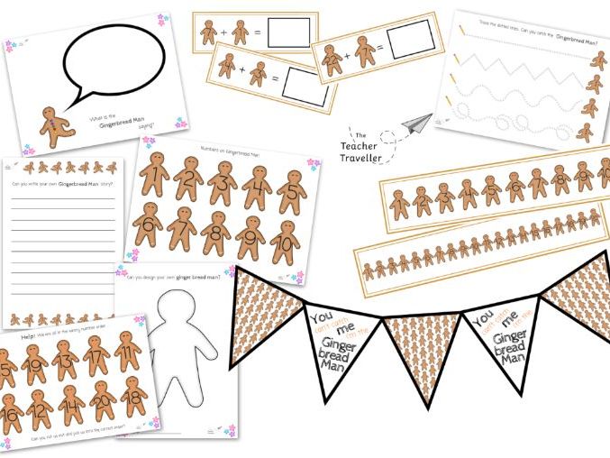 Huge Gingerbread Man Resources and Activities