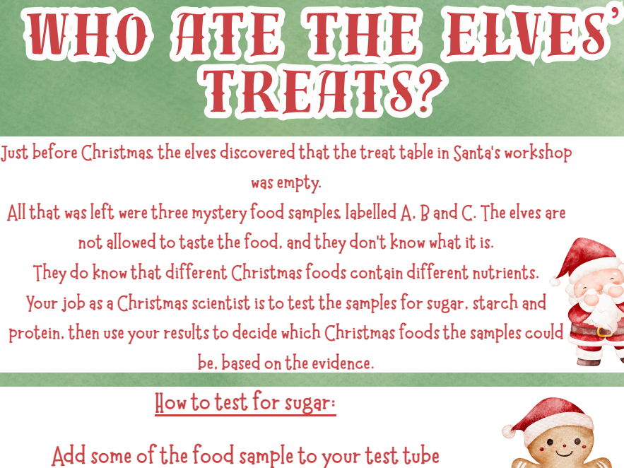 Christmas Food Tests