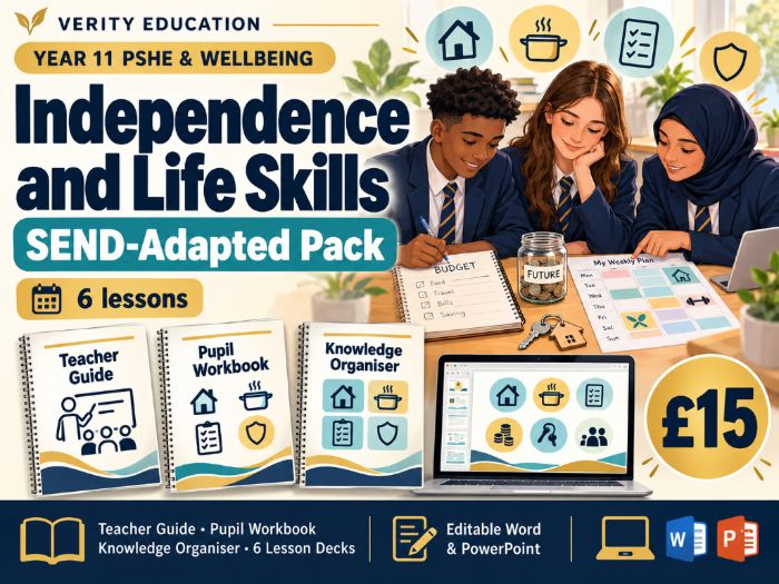 Year 11 PSHE & Wellbeing: Independence and Life Skills — SEND-Adapted Pack
