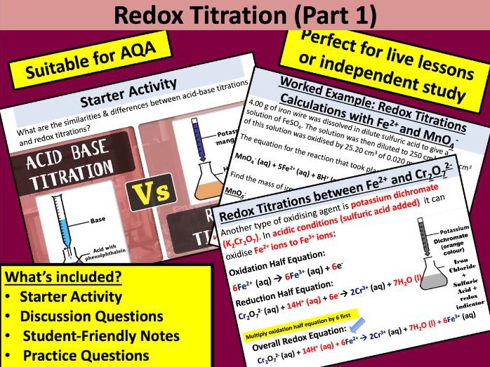 AQA Redox Titrations (Part 1)