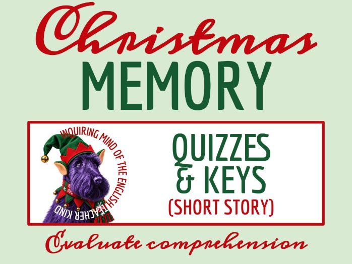 "A Christmas Memory" by Truman Capote Quiz and Answer Key | American Literature