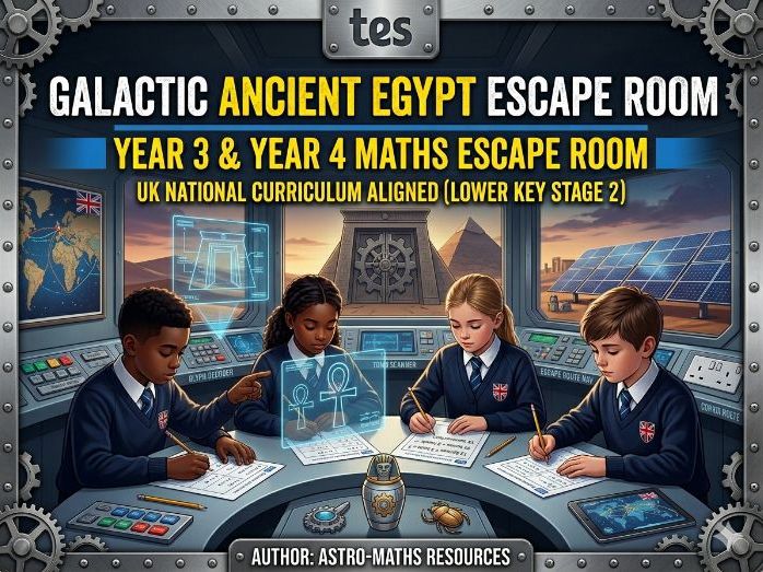 Fully Immersive Maths Escape Room: Year 3 & 4 Maths Review