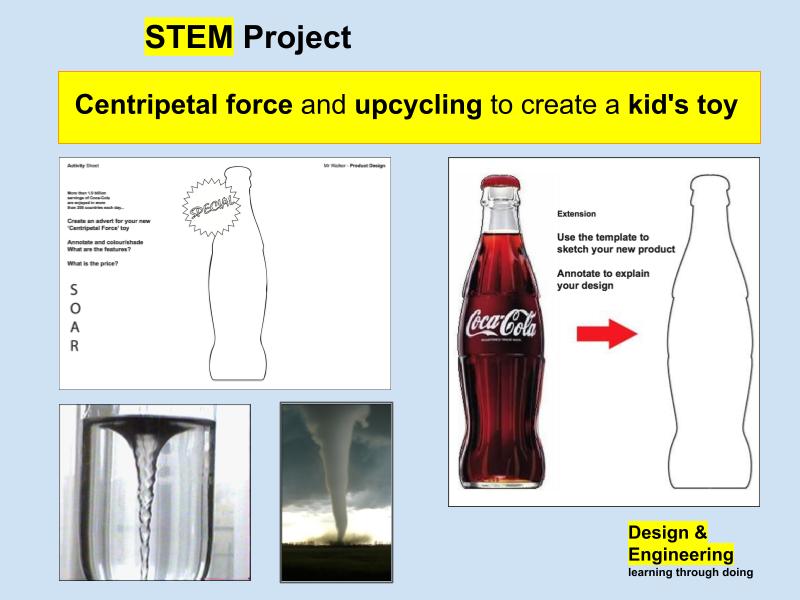 STEM Challenge Centripetal Force and Upcycling Design and Make