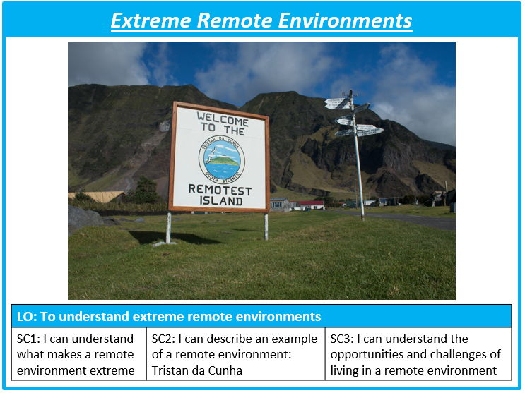 Extreme Remote Environments Lesson
