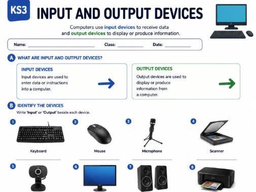 Input and output devices