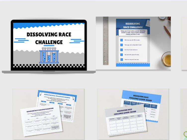 Dissolving Race Science STEM Challenge Activities