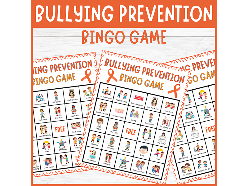 Anti bullying week Bingo, Bullying Prevention Kindness SEL Game Activities