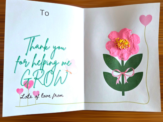 Thank you card for teachers