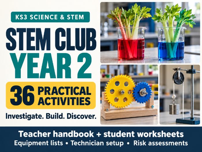 STEM Club:2 – 36 KS3 Handbook & Worksheets