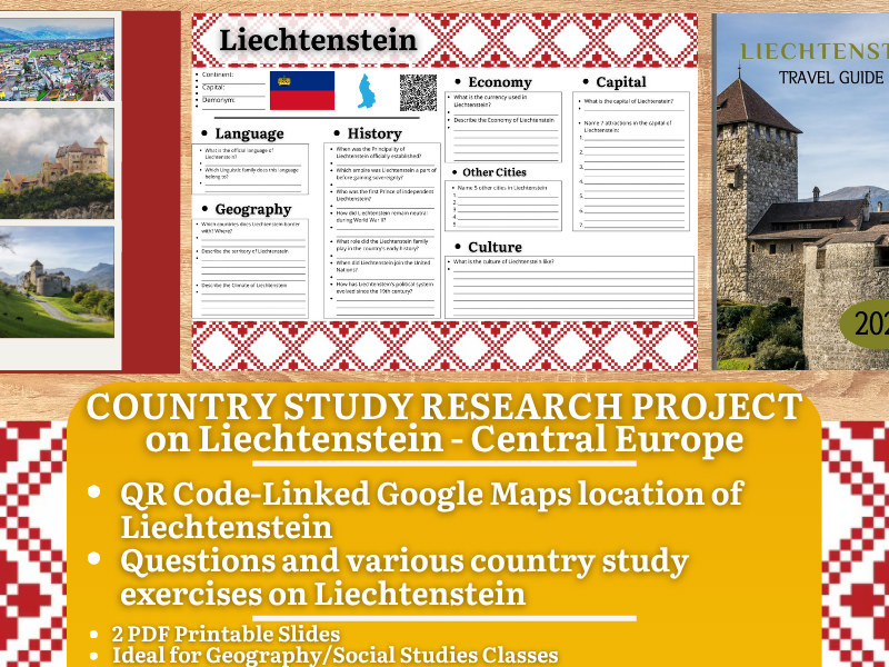 Country Study Research Project - Liechtenstein - Social Studies Report - Central Europe