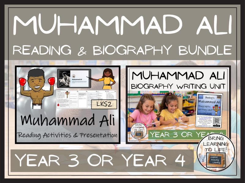 Muhammed Ali Reading Comprehension & Biography Bundle | LKS2