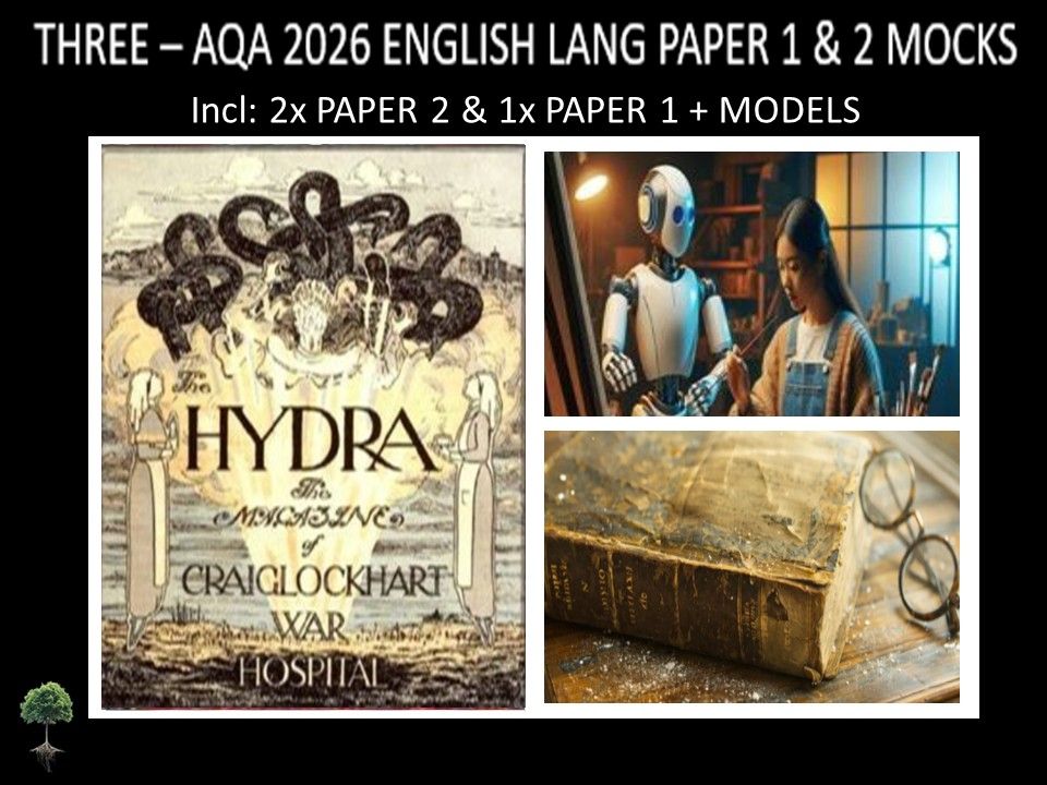 THREE - AQA PAPER 1 & 2 | 2026 FULL MOCKS | MODELS