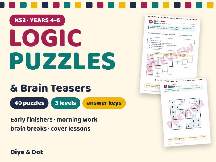 Logic Puzzles & Brain Teasers KS2