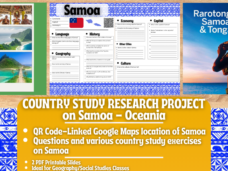 Country Study Research Project - Samoa - Social Studies Report - Oceania