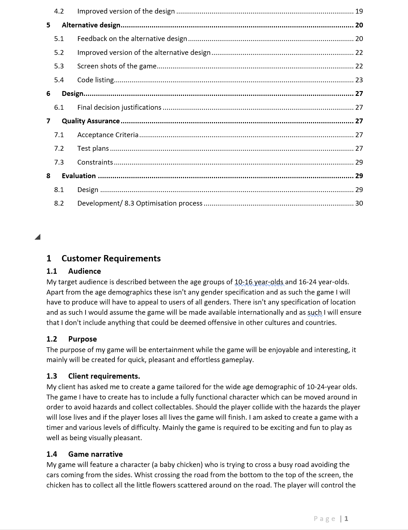 unit 8 computer games development assignment 2