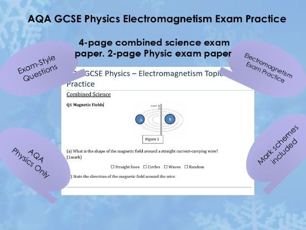 AQA GCSE Physics – Electromagnetism Exam Practice (Combined Science & Physics Only) + Mark Scheme