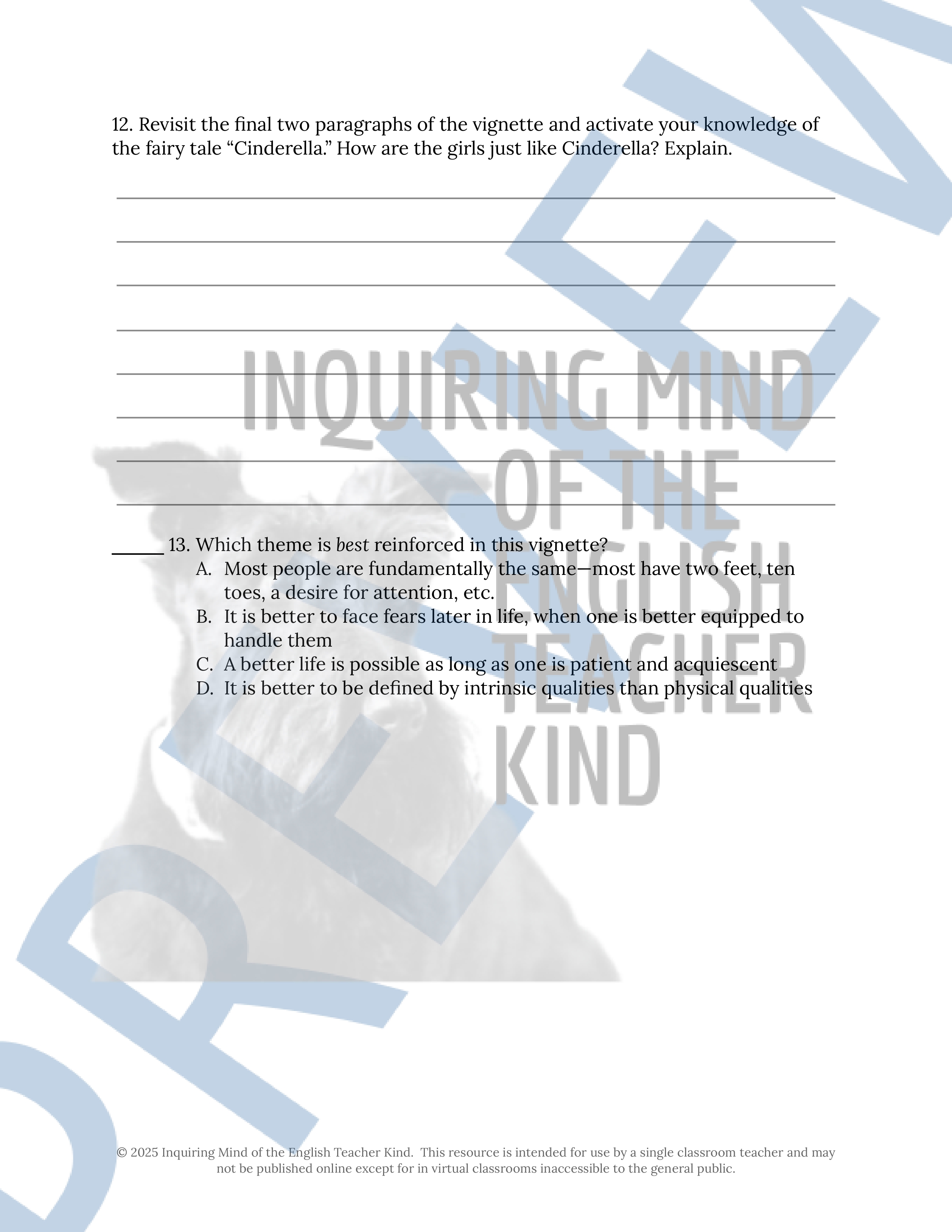 House on Mango Street Close Reading Analysis Worksheet | The Family of ...