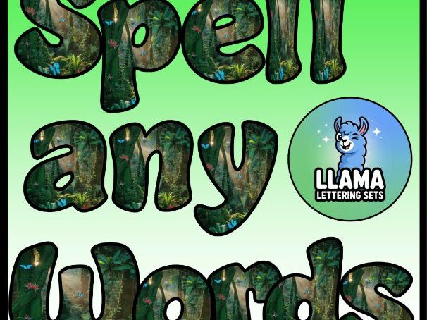 Jungle Humanities Geography Themed Lettering Set | Classroom Display | Upper & Lowercase, 0-9