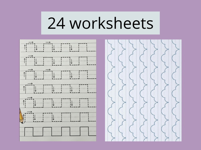Comprehensive Tracing Worksheets for Preschool & Kindergarten