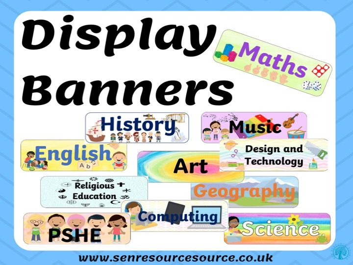 Subject Display Banners | Teaching Resources