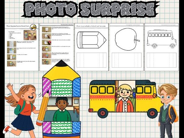 Back to School Photo Surprise Card | Printable Craft