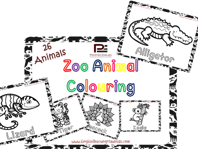Zoo Animals Colouring | Fun Worksheets