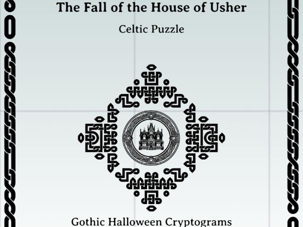 The Fall of the House of Usher: A Haunting Halloween and Gothic Cryptogram Set
