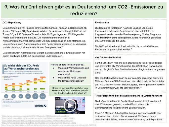 German A-Level Umwelt/Environment Booklet Theme 1 Unit 1 (Edexcel)