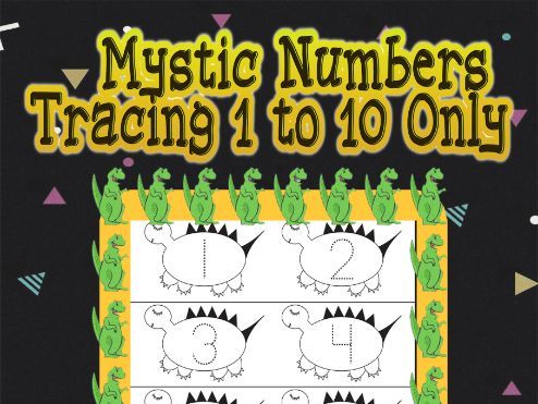 Mystic Numbers Tracing 1 to 10 Only Activity Book 100 Pages