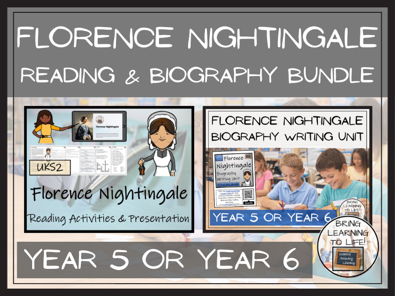 Florence Nightingale Reading Comprehension & Biography Bundle | UKS2