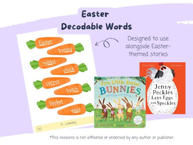 Easter Decodable Words