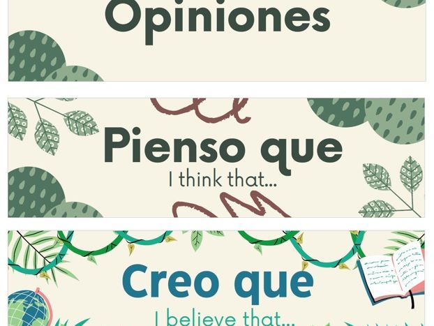 Spanish GCSE High vocabulary classroom tags flashcards for classroom decoration 2025