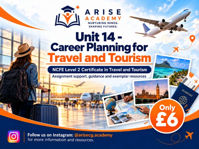 Unit 14 - Career planning for T&T | Level 2 | Exemplar assignment