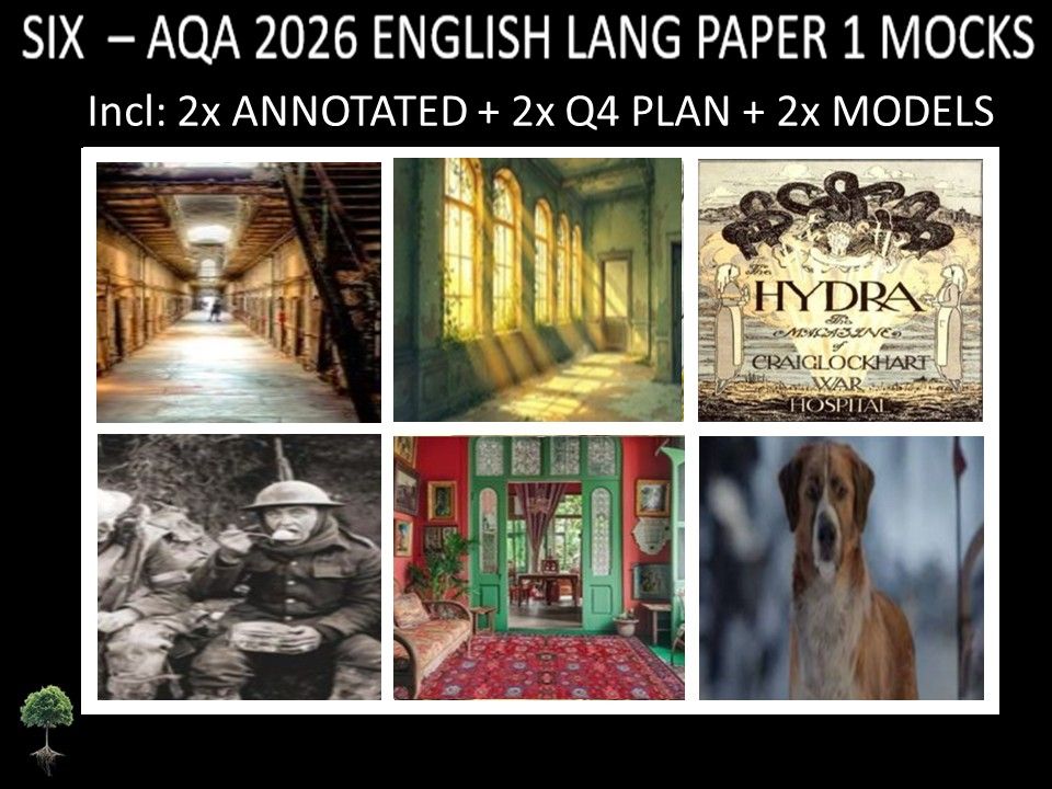 SIX - AQA PAPER 1 | 2026 FULL MOCKS | ANNOTATED | Q4 PLAN | MODELS