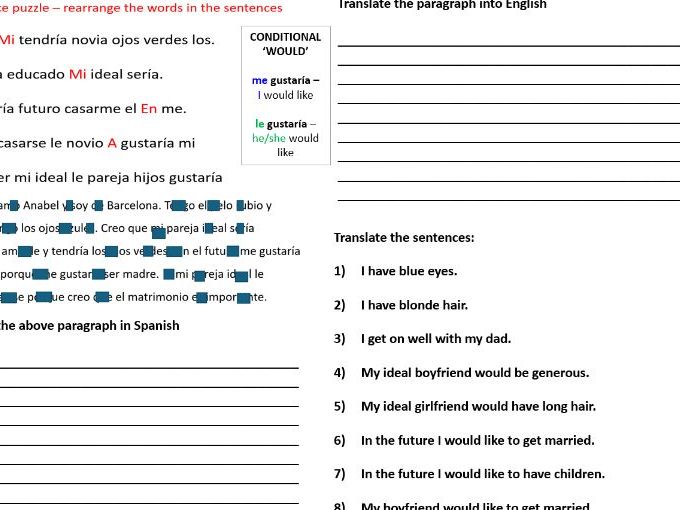 COVER SPANISH APPEARANCE AND FUTURE WISHES (MARRIAGE, KIDS, IDEAL PARTNER..)