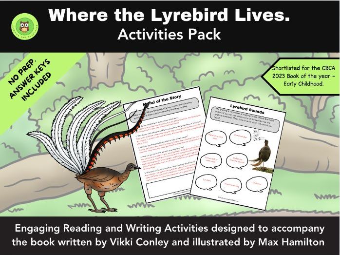 KS1/KS2 Where the Lyrebird Lives Activities | Differentiated Worksheets | Reading, Writing & Science