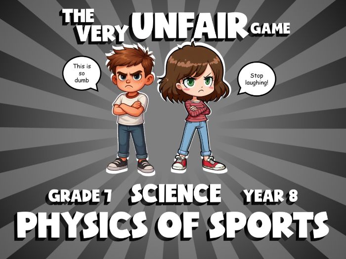 Physics of Sports VERY UNFAIR GAME | No-Prep Year 8 Science Review Activity