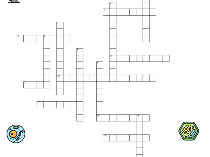 Cells GCSE crossword AQA with answers