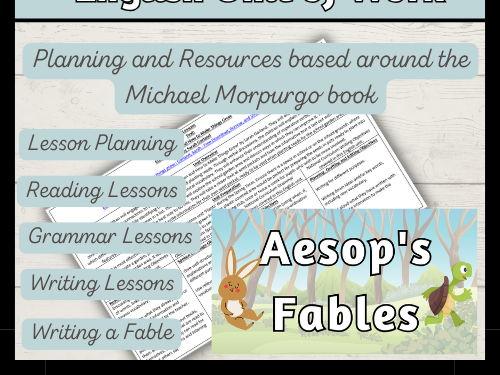 'Aesop's Fables' Year 2 English Unit of Work