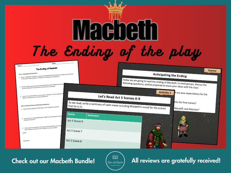 The Ending of Macbeth: Detailed Lesson