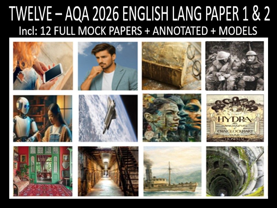 TWELVE - AQA PAPER 1 & 2 | 2026 FULL MOCKS | ANNOTATED | MODELS