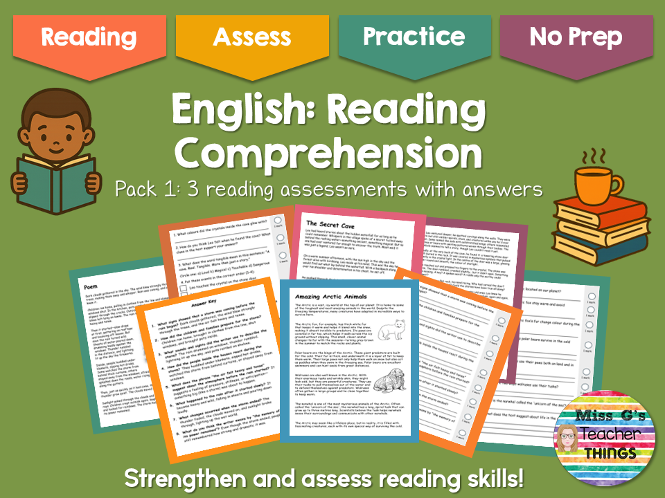 Year 3 Reading Comprehension Practice Papers | Pack 1 - 3 Texts + Answer Sheets