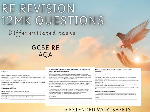 5 Resource bundle -  GCSE Religious Studies: COMPLETE 12‑Mark -Mastery Bundle (Christianity & Islam)