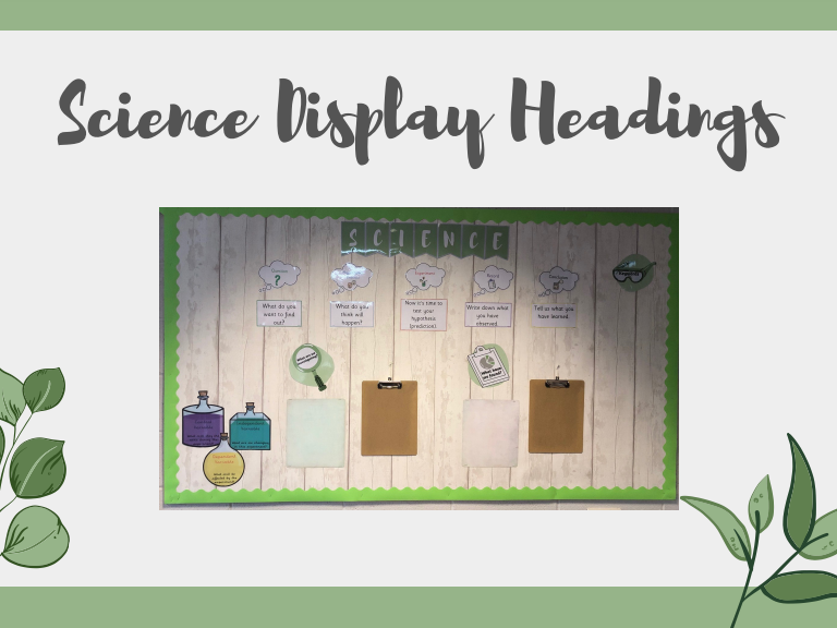 Science Display Headings