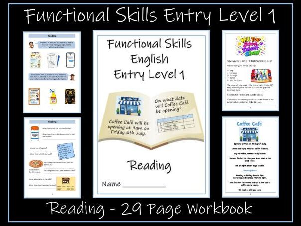 English Functional Skills Entry Level 1 Reading Workbook