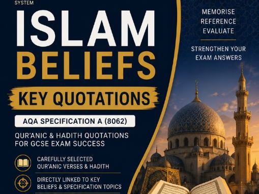 GCSE Religious Studies Islam Beliefs Key Quotations | AQA 8062 | Exam Reference