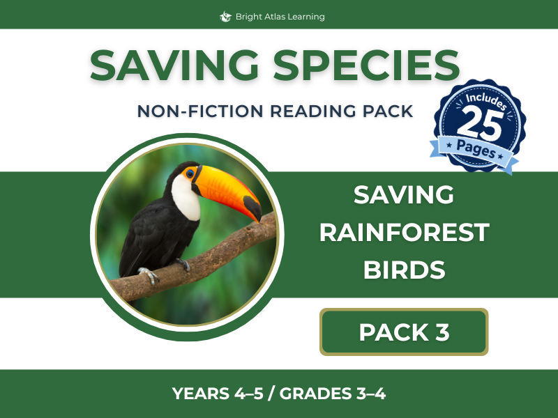 Saving Rainforest Birds Pack | KS2 | Y4–5