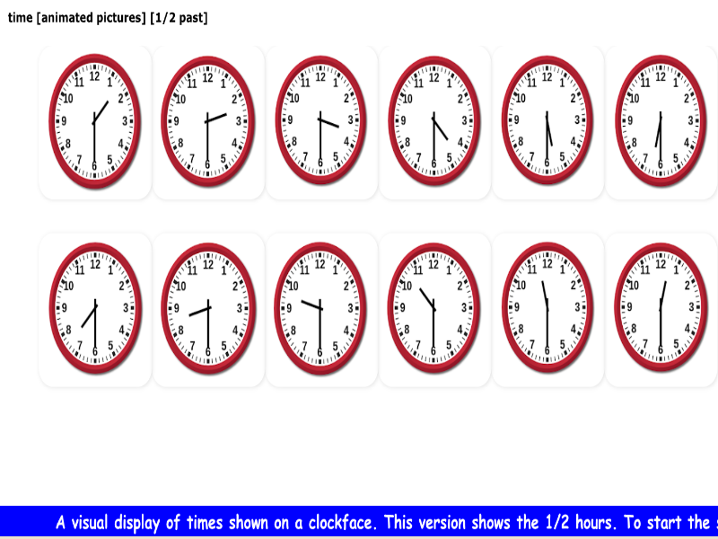 time [animated pictures] [half past]