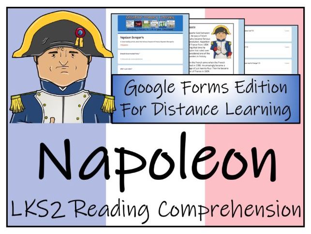 LKS2 Napoleon Bonaparte Reading Comprehension Activity | Digital & Print